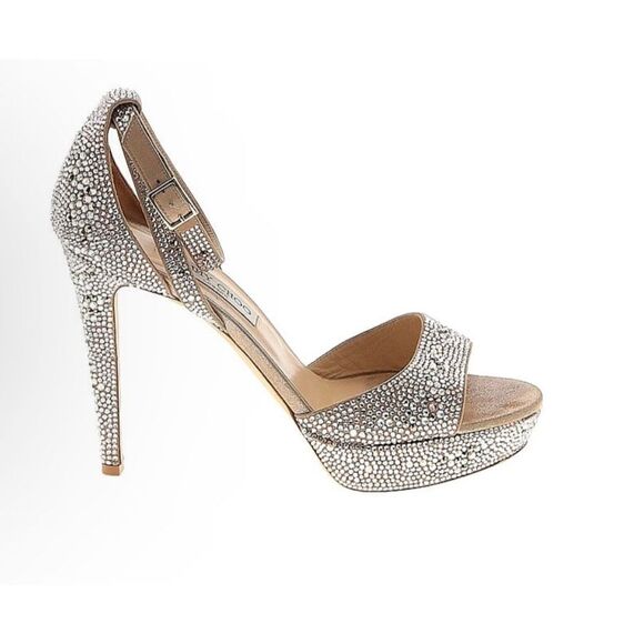 Jimmy Choo Shoes - Jimmy Choo Women's Silver Platform Stiletto Heels Size 11